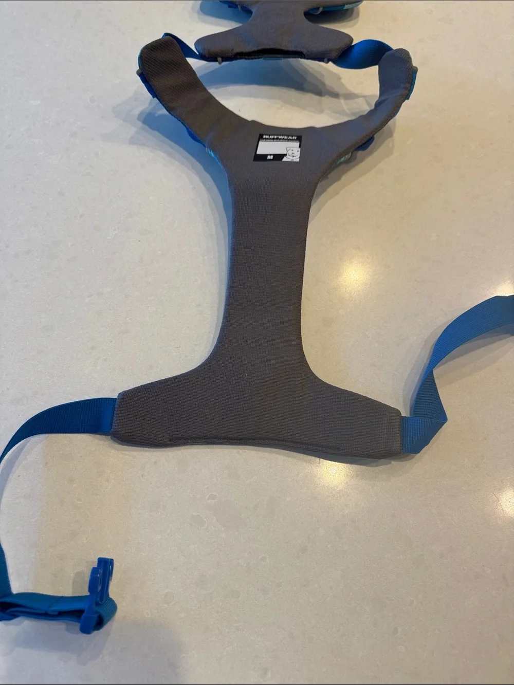 RuffWear front range coastal mountain camo Wave-Pattern Padded Dog Harness